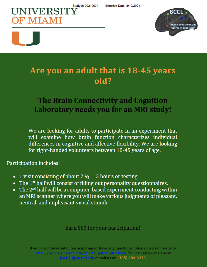 BCCL Adult MRI Study